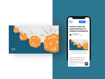 Coletiv – Technical debt illustration blog blog post illustration illustrator mobile software development technical debt unplanned work vector