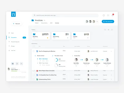 Nielsen: supporting corporate communication with a mobile app dashboard design flat minimal statistics ui web