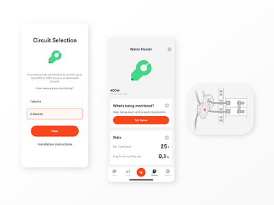 Sense circuit monitoring electricity energy energy monitor home energy monitor iot mobile sense smart home