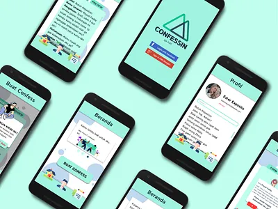 Confessin UI Design design ui