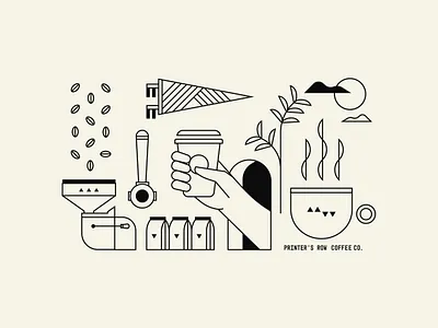 Tote Bag Design bag beans chicago cup flag illustration tote