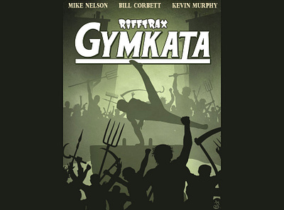 Gymkata for RiffTrax design gymnastics karate martial arts mst3k rifftrax vector