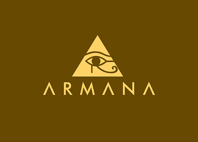 Armana Logo apparel branding clothing brand design flat icon logo minimal