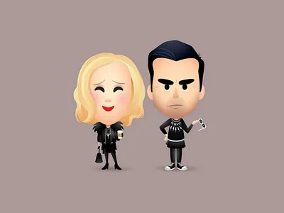 Moira and David adobe illustrator character design cute illustration jerrod maruyama jmaruyama vector