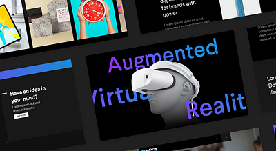 Concept UI Design for Mayon Technologies adobe xd ar augmentedreality dark design figma night reality ui virtualreality vr website website design