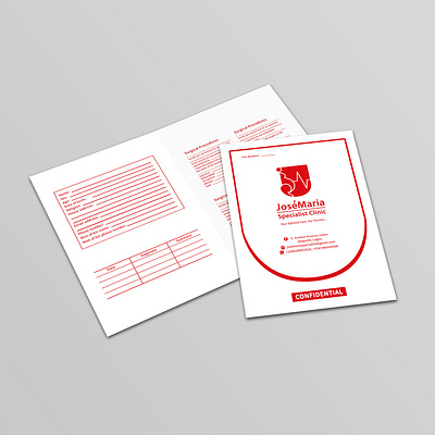 Branding: JoséMaria Specialist Clinic brand identity branding stationery mockup