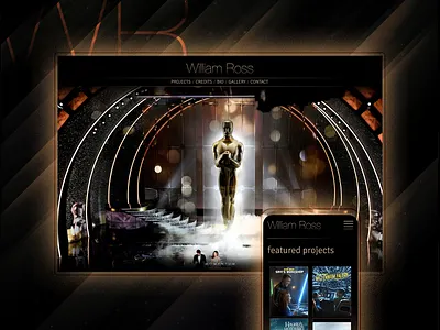 William Ross Website branding color hollywood logo music oscars rock ui ux webdesign webdevelopment website