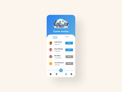 Pending Invitation conoverdesigns daily daily 100 challenge daily ui dailyui dailyuichallenge design gaming mobile mobile app mobile app design mobile design mobile ui ui uidesign ux ux ui uxui