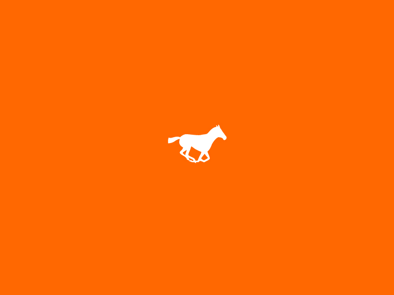 Run, Herman, Run animal branding frame by frame gif gif animation illustration loader logo mule run running simple sticker ui