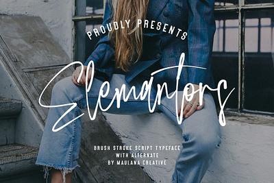 Elemantors Brush font handwrittenfont scriptfont typography