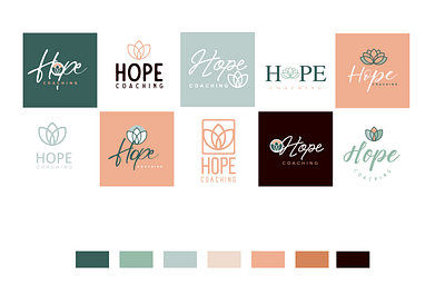 Round 1 branding concepts design logo logo options lotus process round 1