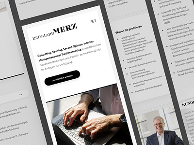 Reinhard Merz Mobile consulting design drawingart legal partner responsive ui ux web website
