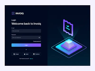 Dashboard - Login Page app dashboard design illustration invoice login login page ui web web site