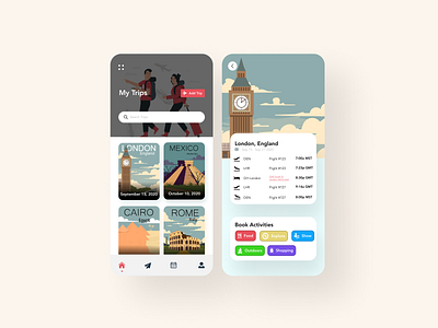 Traveling Itinerary conoverdesigns daily daily 100 challenge daily ui dailyui dailyuichallenge design mobile mobile app mobile app design mobile design mobile ui ui uidesign ux ux ui uxui