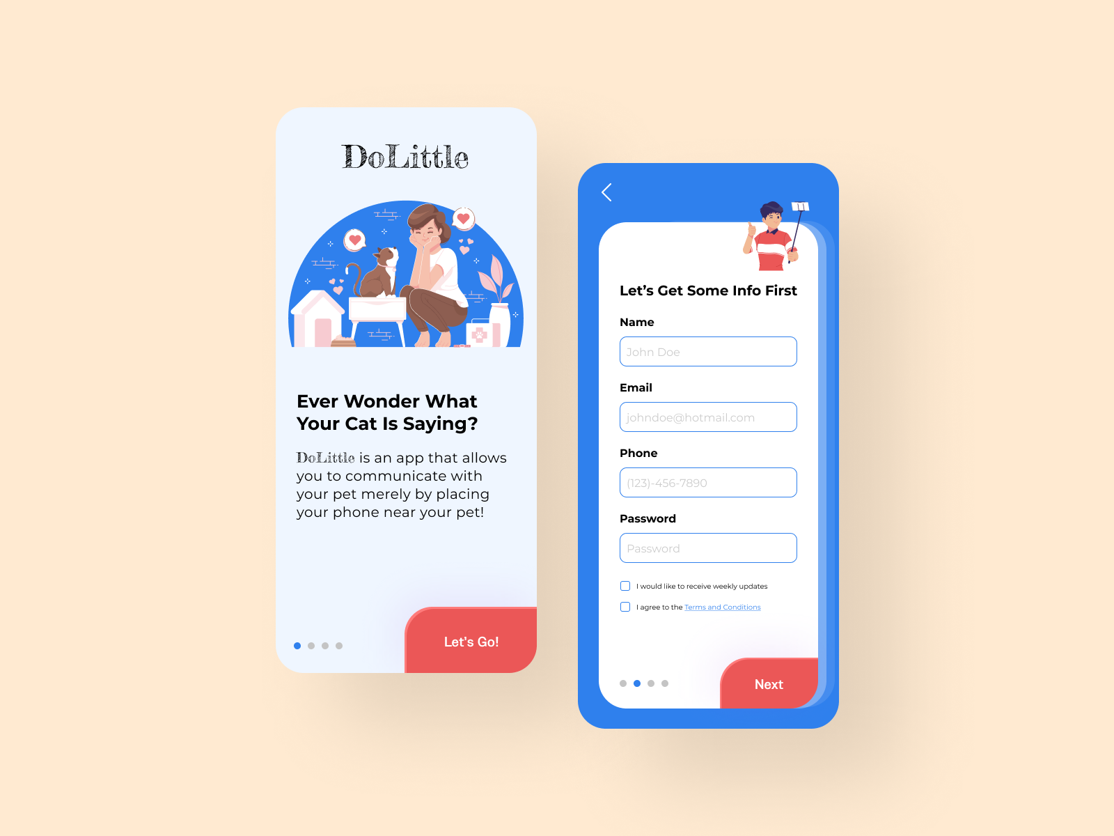 Example of Cat Communication App