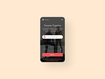 Traveling App conoverdesigns daily daily 100 challenge daily ui dailyui dailyuichallenge design mobile mobile app mobile app design mobile design mobile ui travel travel app traveling ui uidesign ux ux ui uxui