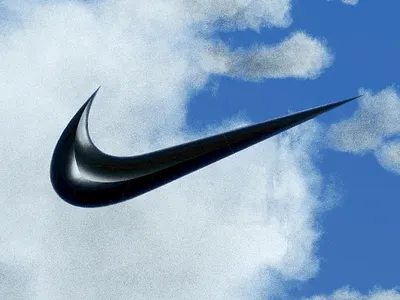 3D Nike logo 3d adobe c4d cgi cinema 4d color design fluid illustration photoshop