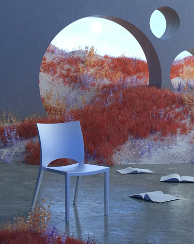 Empty chairs series 3d animation c4d cgi cinema 4d color design fluid illustration octane photoshop