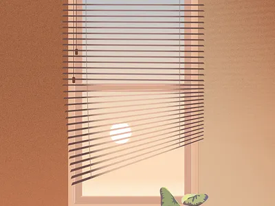 Morning Light illustration illustrator light plant plant illustration window