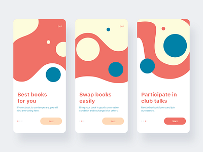 Welcome screens flat flat design illustrations onboarding ui ux website