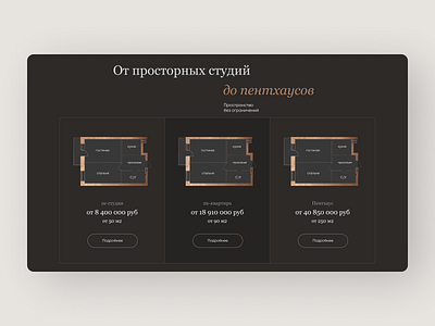 Zhukovka building design house picture realty russia ui ux web website