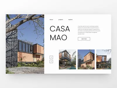 Real Estate Landing Page — Web Design corporate design house landing page minimalist property real estate residence ui ui design ux ux design web design