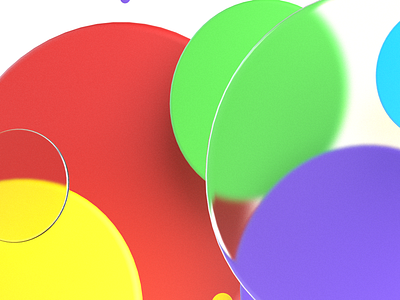 Some circles cinema4d 3d