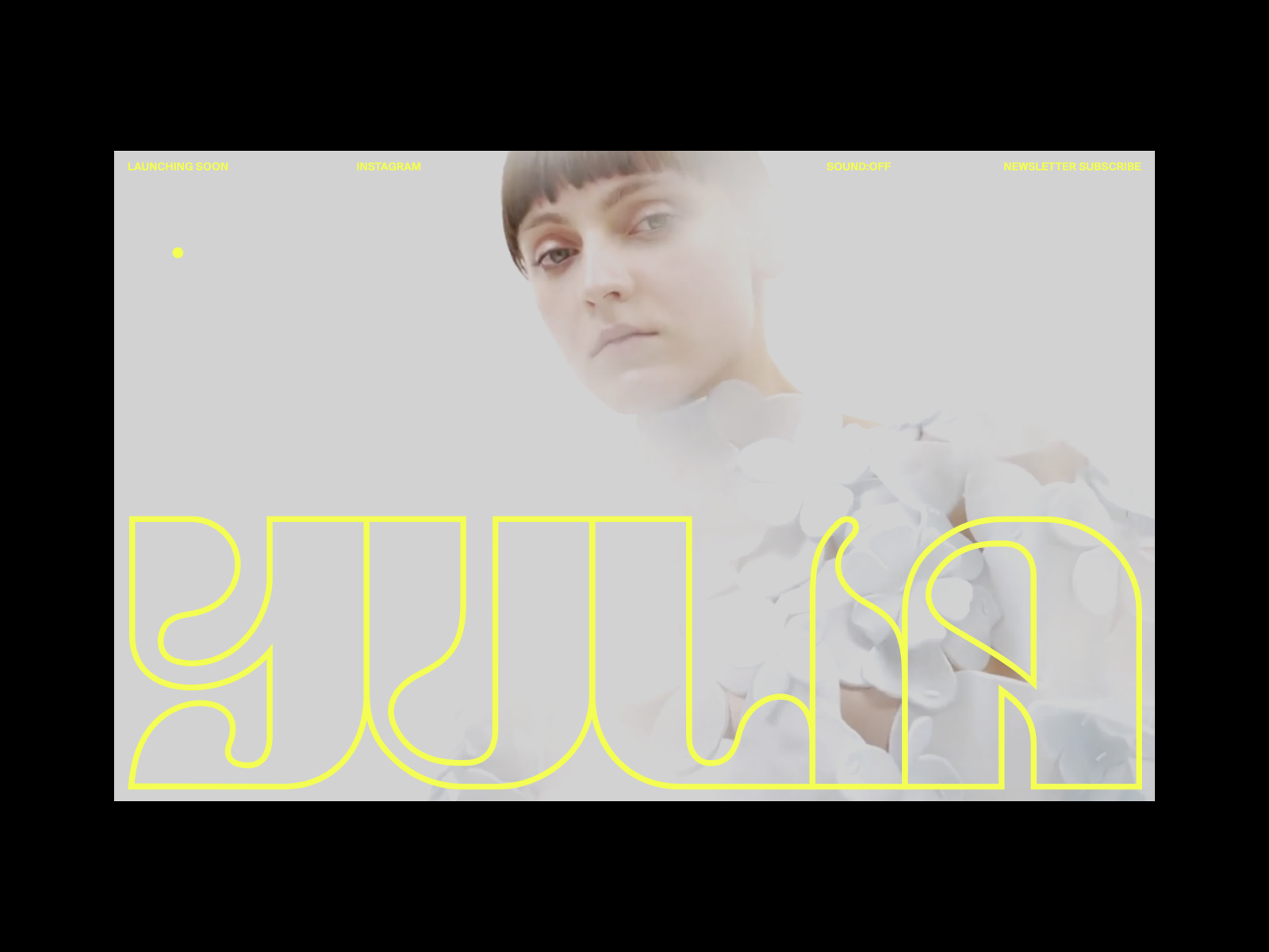 YULIA couture dress fashion high fashion luxury model site typography video website yulia