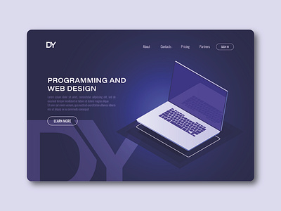 DY Website brand brand identity branding design design graphicdesign illustration logo programing programmer programming vector webdesign website