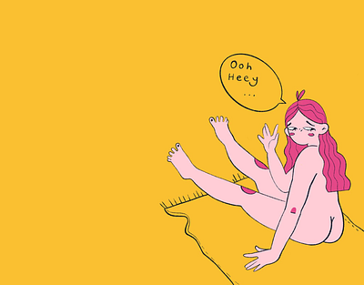 Say Hi character character design design girl character girl illustration illustraion person procreate