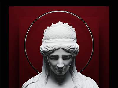 Zenobia in Chains 3d blender design marble octane octanerender render sculpture