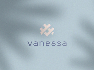 Vanessa branding clever clothing elegant fashion icon letter life style logo luxury mark minimal monogram nature premuim v