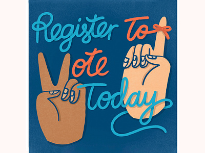 vote 2020 colorful design illustration typography vote vote2020 voted voter web