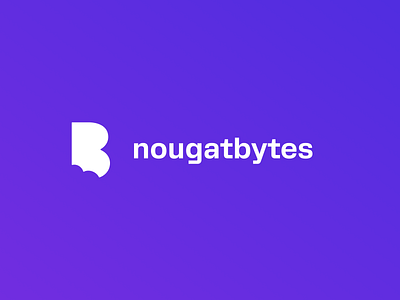 nougatbytes logo design app branding design graphic design illustration logo typography ui ux vector