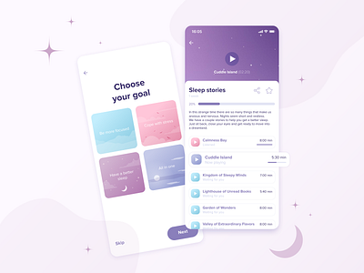 Meditation App | Concept app concept design figma illustration meditation meditation app minimal mobile ui ux