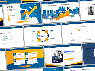 UI for Investment Website adobe xd animate figma flat interaction investmen investment sharia ui uiux design uiux designer uiwebsite ux website
