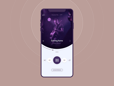 Daily UI Challenge | 009 | Music Player app challenge concept dailyui dailyui009 dailyuichallenge design ui uidesign