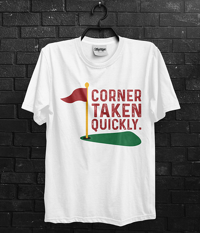 corner taken quickly T-Shirt corner corners create custom design illustration quickly t shirt t shirt design taken trendy typography vector