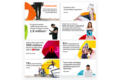 Collection of Social Media posts branding information design post socialmedia