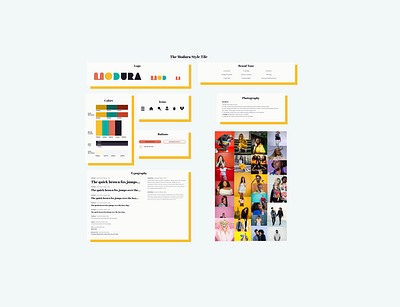 Modura Style Guide branding style guide ui