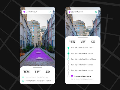 Location Tracker App design directions gps interaction design location tracker map product design ui ux