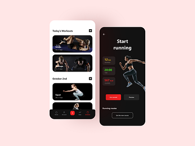 Fitness app design app app design design fitness app ios app mobile app mobile app design ui uidesign uiux
