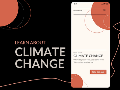 climate change quiz app app design cliamte change ui userinterface