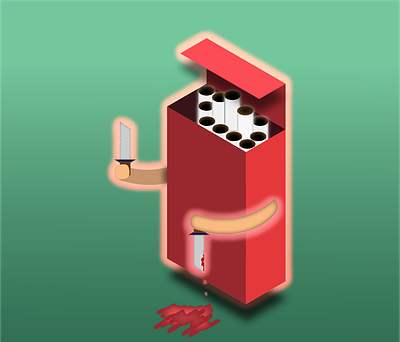 Smoking Kills ! funny illustration kills smoking vector