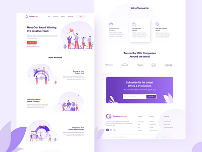 Conatus Agency Landing page agency agency landing page agency website creative agency creative landing page creative landing page design illustration design landing page concept landing page design landing page ui minimal ui modern landing page uxdesign website ui website ui design