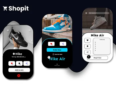 Shopit app design logo typography ui ux