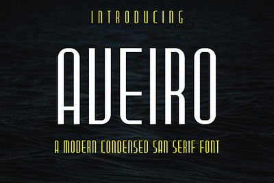 Aveiro modern Condensed San Serif Font condensed condensed font font fonts fontstyle modern sans serif typeface typography vector