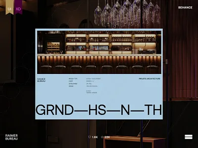 Raimer Bureau awward behance corporate design landing ui