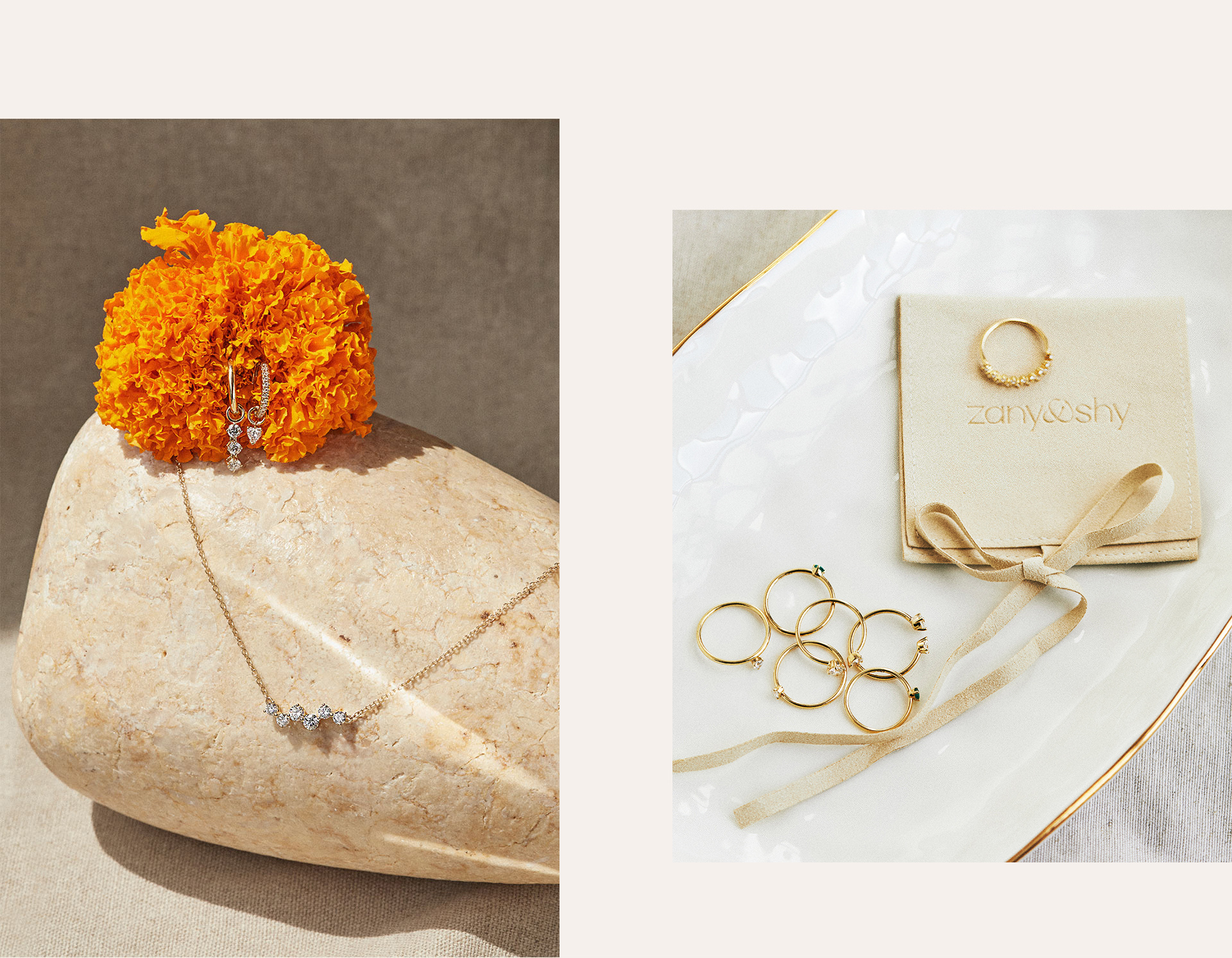 Zany & Shy Fine Jewelry Branding by Necula Creative on Dribbble