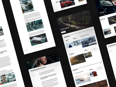 Porsche digital hub - magazine design magazine ui ux web
